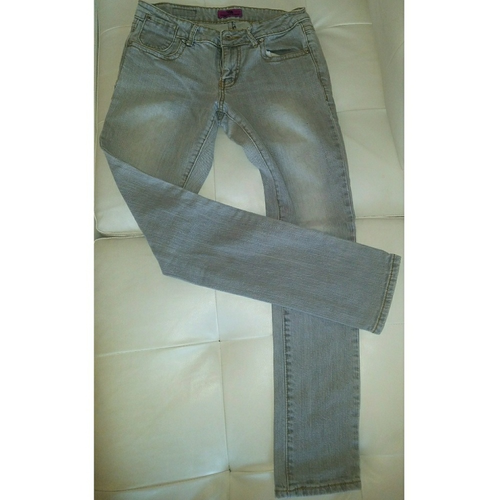 Skinny Silver Gray Jeans